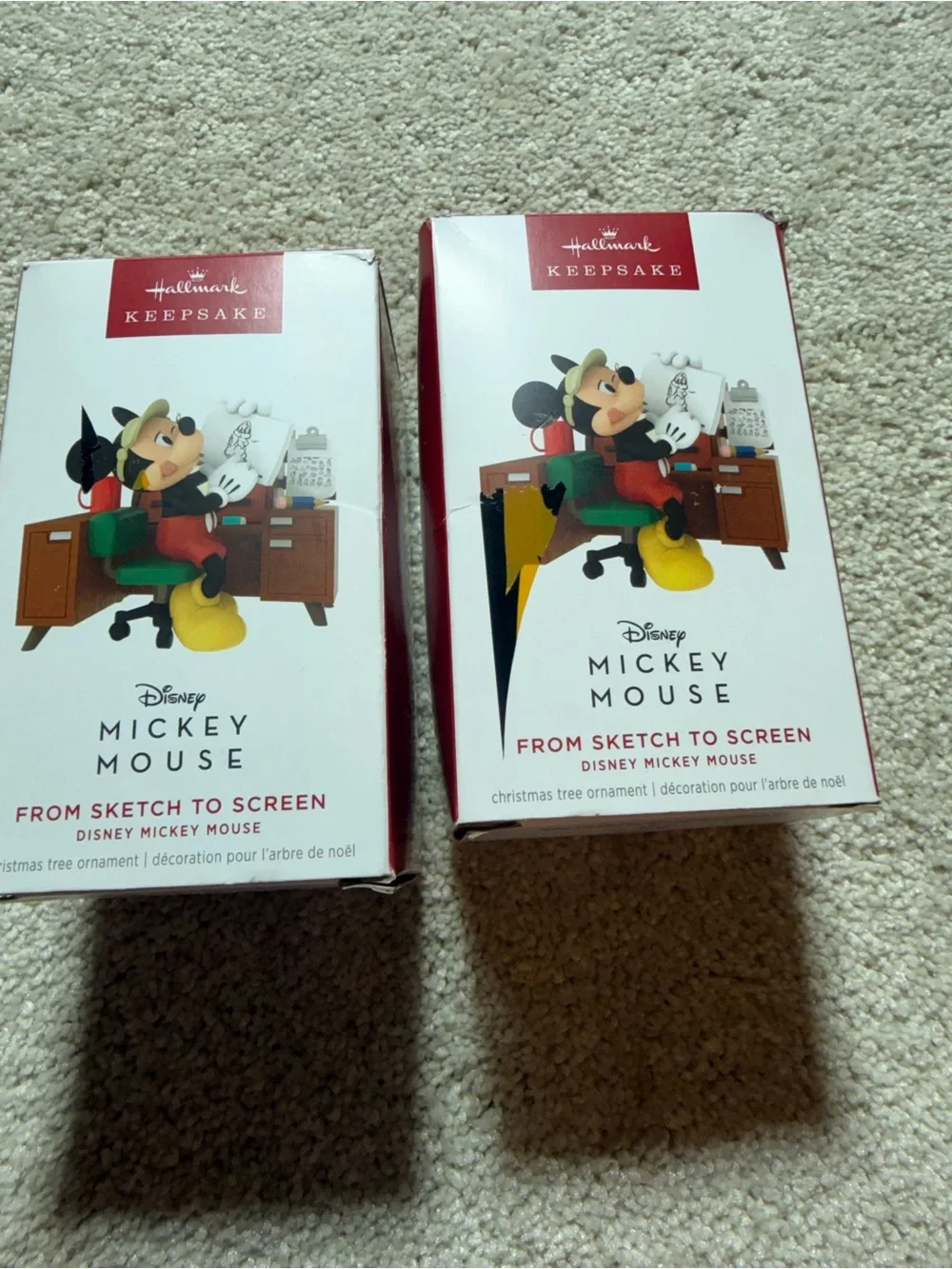 Hallmark Keepsake 2025 From Sketch to Screen Disney Mickey Mouse Ornament=